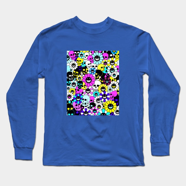 MURAKAMI (BLUE) Long Sleeve T-Shirt by OLIVER HASSELL